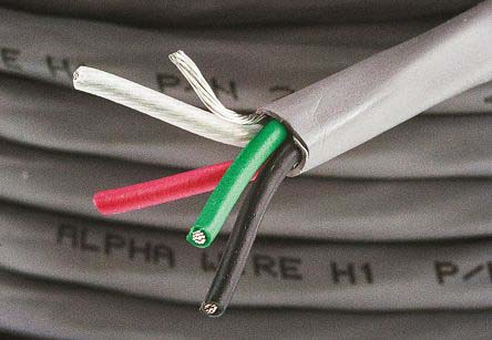 Alpha Wire Alpha Essentials Communication & Control Control Cable, 4 Cores, 0.23 mm² 24 AWG, Screened, 30 m, Grey