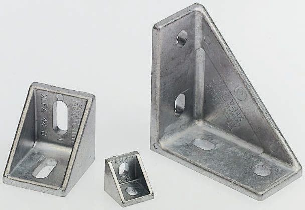 FlexLink M6 Angle Bracket, Connecting Component, Strut Profile 88 mm, Groove Size 11mm