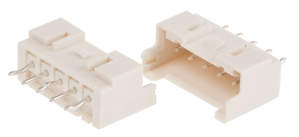 JST XA Series Straight Through Hole PCB Header, 5 Contact(s), 2.5mm Pitch, 1 Row(s), Shrouded