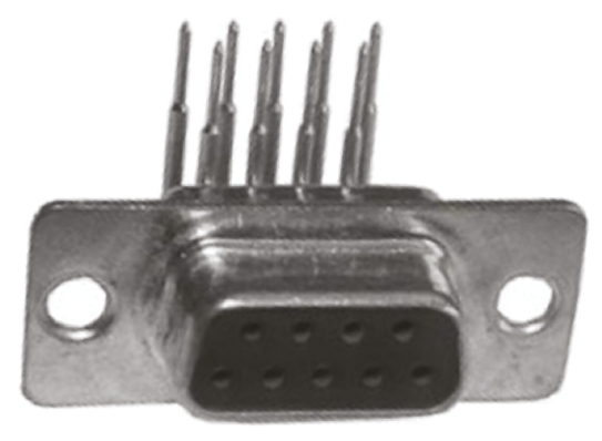MH Connectors MHDD-M 9 Way Right Angle Through Hole D-sub Connector Socket, 2.77mm Pitch