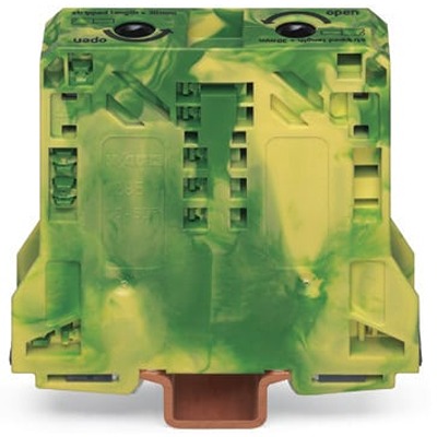 WAGO 285-157-1 281 Series Green/Yellow, 50mm², 2-Level, Cage Clamp Termination
