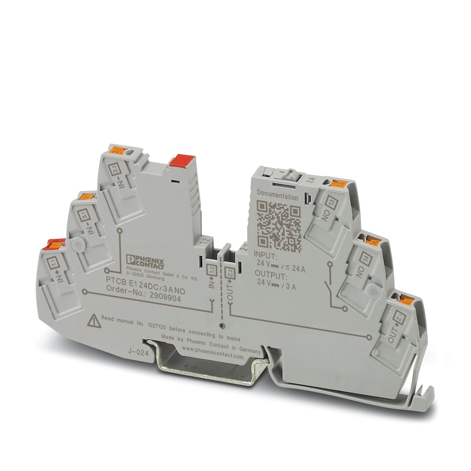 Phoenix Contact Electronic Device Circuit Breaker Electronic Circuit breaker 3A 24V PTCB, 1 channels , DIN Rail Mount