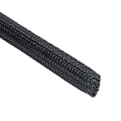 HellermannTyton Expandable Braided Nylon 66 Black Cable Sleeve, 8mm Diameter, 100m Length, Helagaine HEGP Series