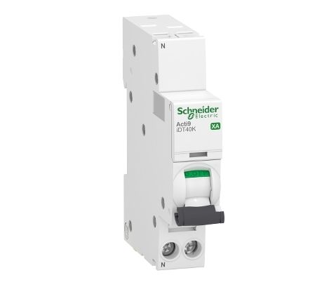 Schneider Electric Acti 9 Acti9 iDT40K XA MCB, 1+N, 10A Curve C, 230V AC