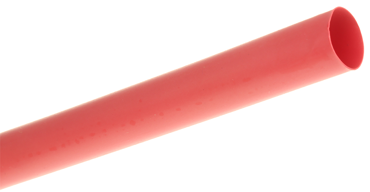 TE Connectivity Heat Shrink Tubing, Red 9mm Sleeve Dia. x 1.2m Length 3:1 Ratio, RNF-3000 Series