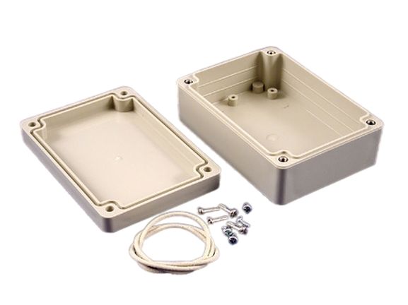 Hammond RP Series Light Grey ABS General Purpose Enclosure, IP65, Light Grey Lid, 105 x 75 x 40mm