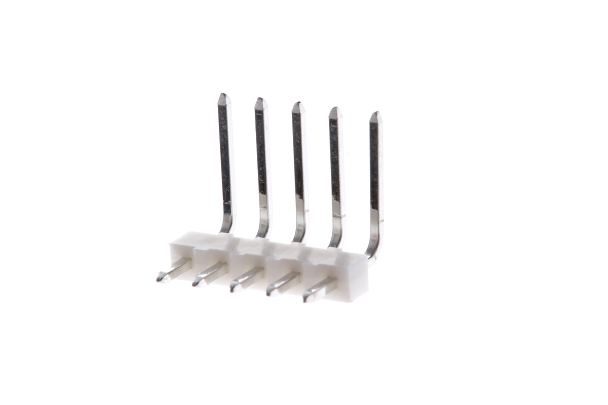 Molex KK 254 Series Right Angle Through Hole Pin Header, 5 Contact(s), 2.54 mm Pitch, 1 Row, Unshrouded