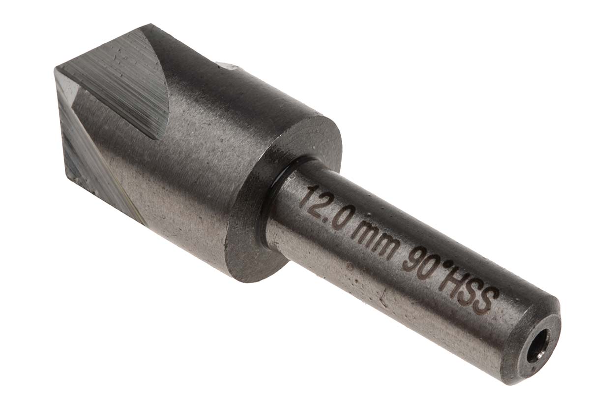 RS PRO HSS Drill Bit, 12mm Head, 5 Flute(s), 90°, 1 Piece(s)