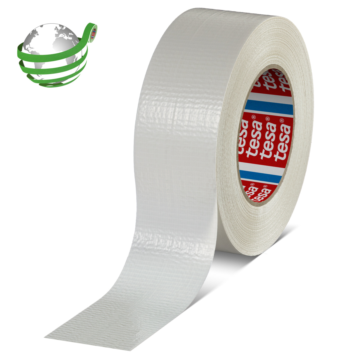 Tesa Tesa 60462 60462 Duct Tape, 50m x 50mm, White, Rubber Finish