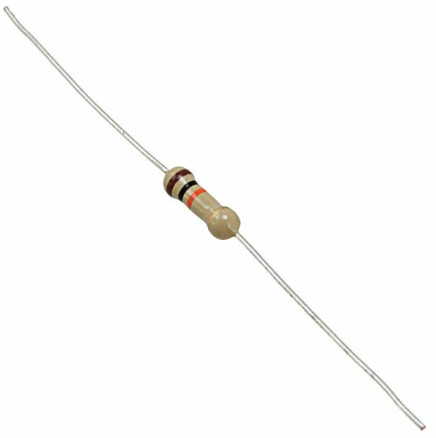 TE Connectivity 2.2kΩ Carbon Film, Ceramic Resistor 0.5W ±5% 7-1623932-2