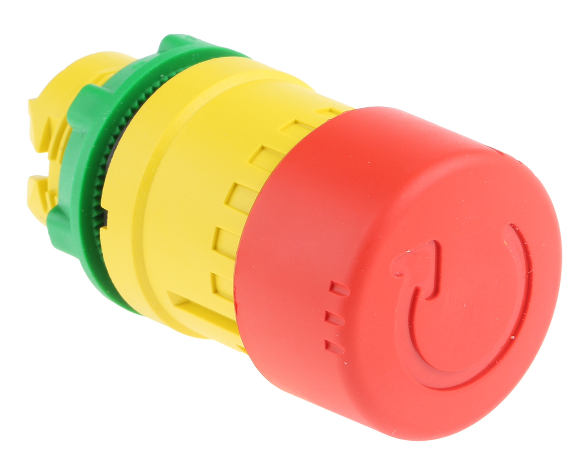 Schneider Electric Harmony XB5 Series Turn to Release Emergency Stop Push Button, 22mm Cutout, IP66, IP67, IP69K