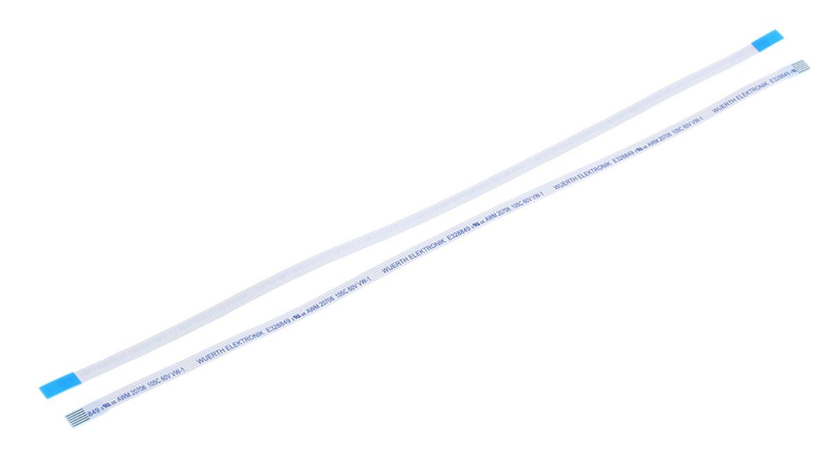 Wurth Elektronik 6876 Series FFC Ribbon Cable, 6-Way, 0.5mm Pitch, 200mm Length