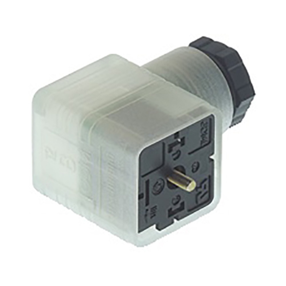 Hirschmann GDML 3P+E DIN 43650 A, Female Solenoid Valve Connector with Indicator Light, 250 V Voltage