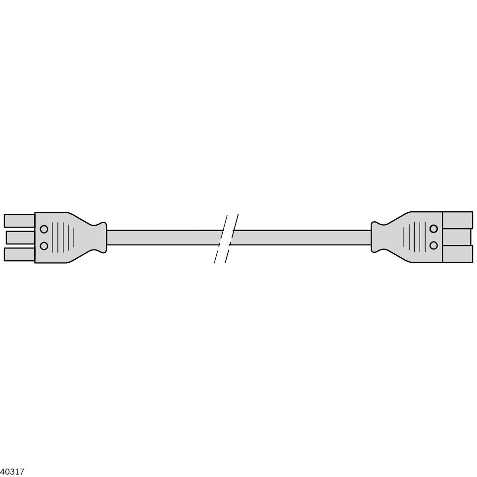 Bosch Rexroth Straight IEC C5 Socket to Straight IEC C5 Socket Power Cord, 1.5m
