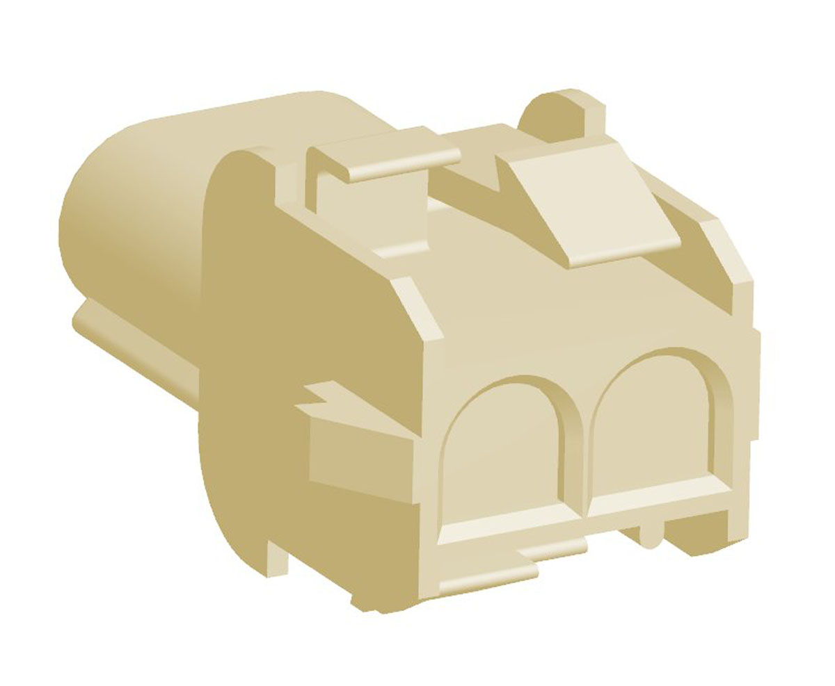 TE Connectivity, Universal MATE-N-LOK Female Connector Housing, 6.35mm Pitch, 2 Way, 1 Row