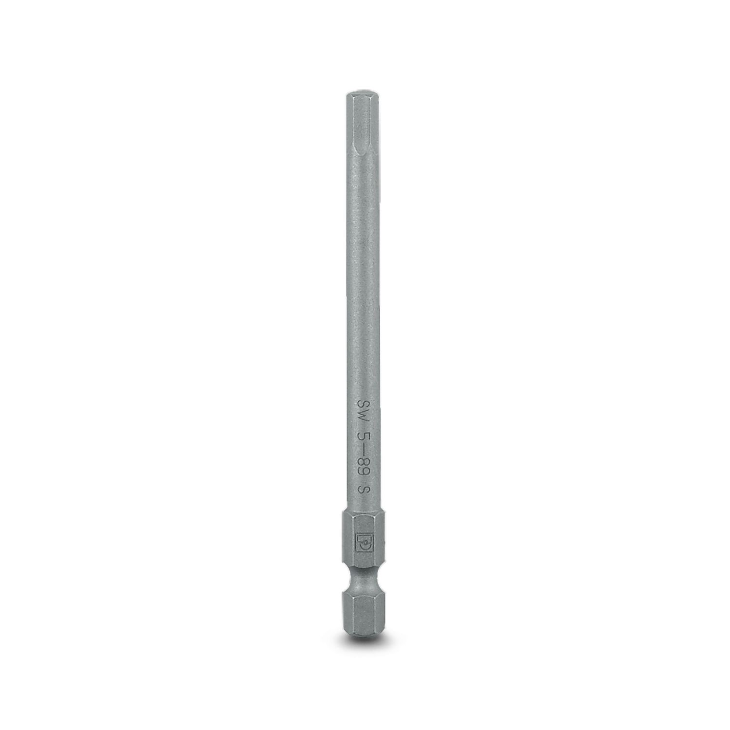Phoenix Contact Hexagon Hexagon Bit, 5 x 89 mm Tip, 1/4 in Drive, Hexagon Drive, 89 mm Overall