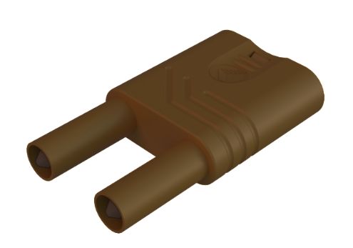 Hirschmann Test & Measurement Brown Male Banana Connector, 4 mm Connector, Unsprung Socket 4 mm Termination, 32A, 1kV,