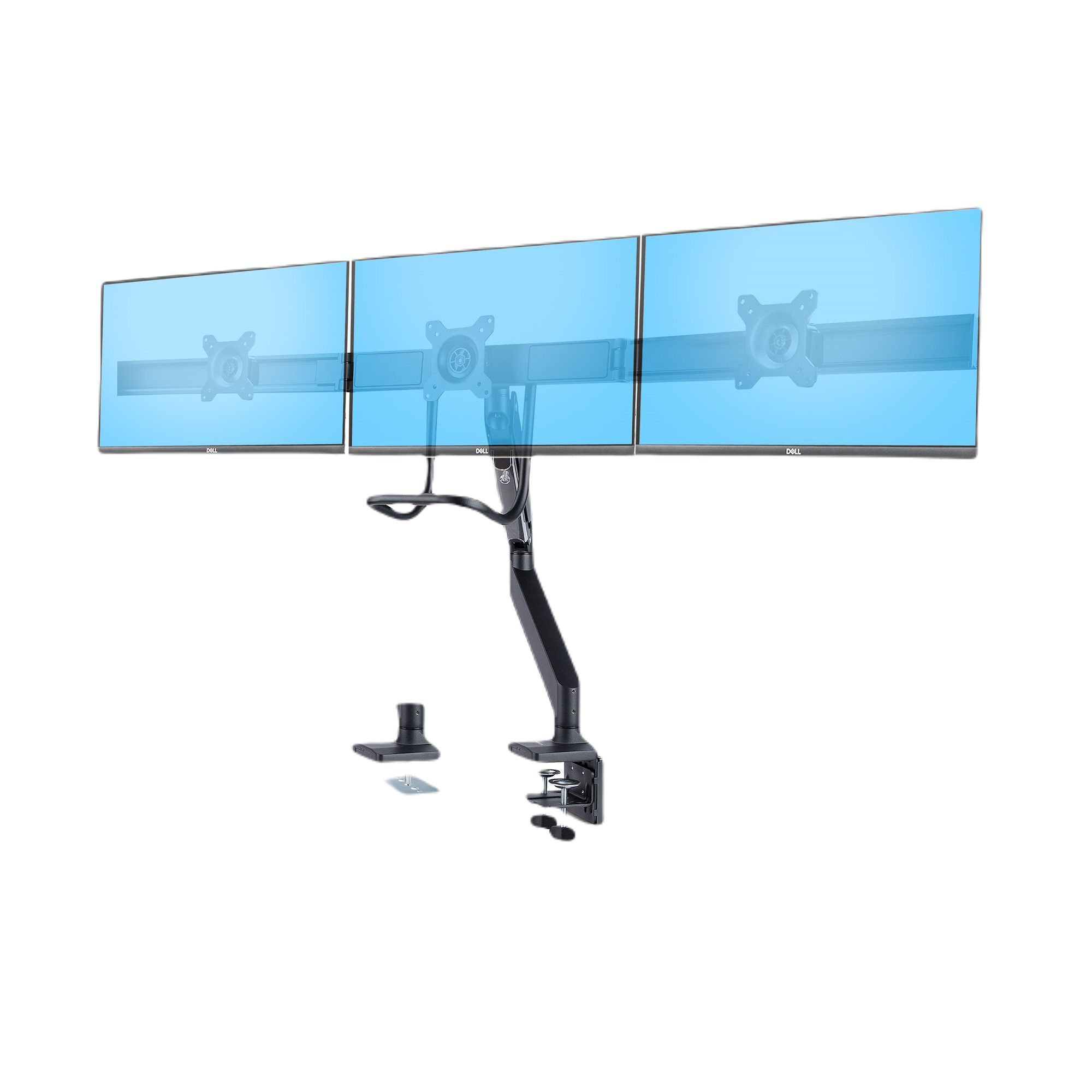 StarTech.com Desk Mounting Monitor Arm for 3 x Screen, 27in Screen Size