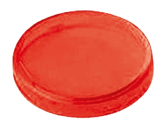 Panel Mount Indicator Lens Round Style, Red, 22mm diameter