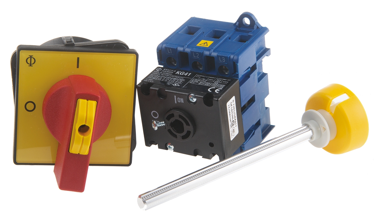 Kraus & Naimer 3P Pole Isolator Switch - 40A Maximum Current, 15kW Power Rating, IP65