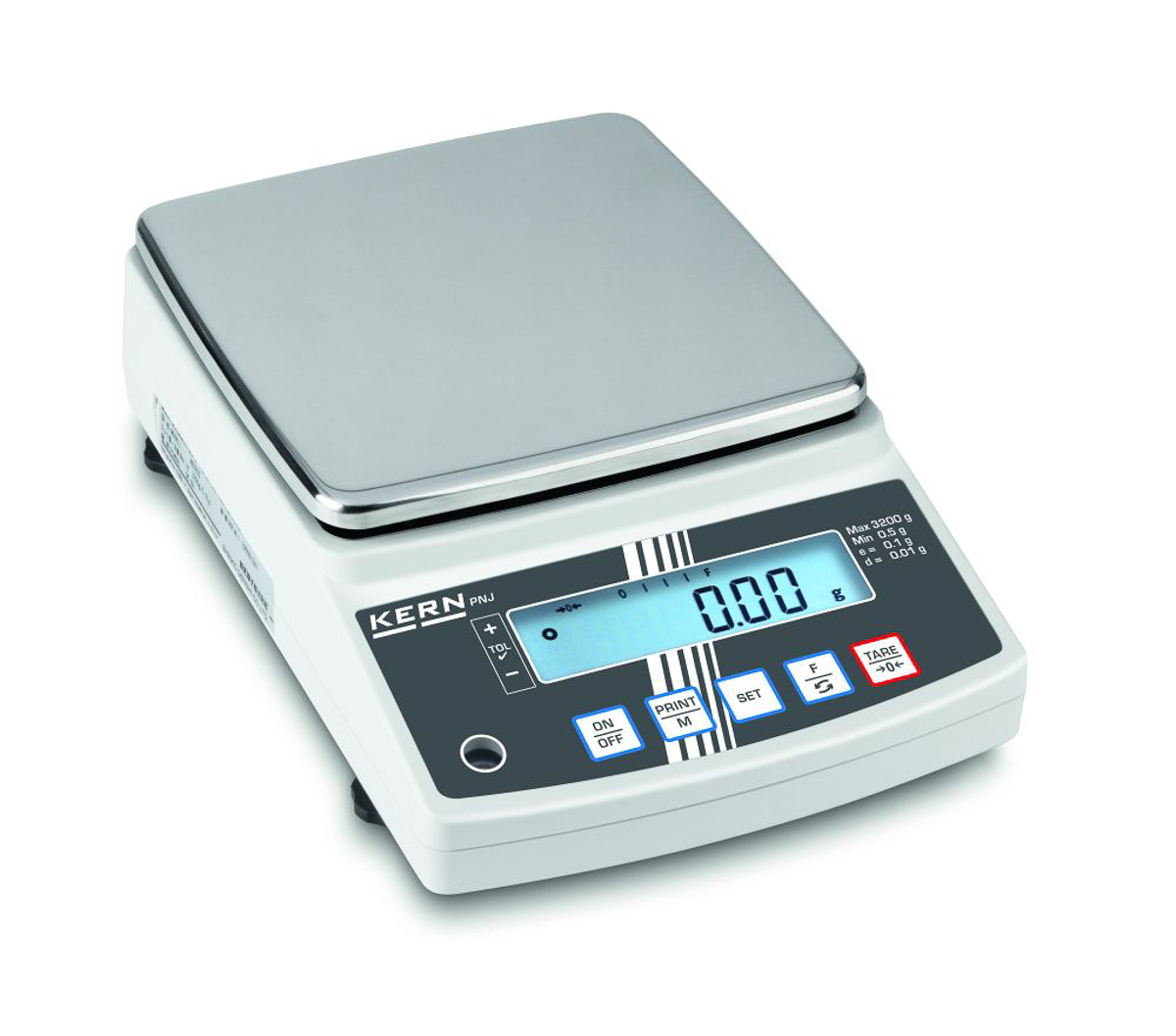 Kern PNS 3000-2 Precision Balance Weighing Scale, 3.2kg Weight Capacity, With RS Calibration