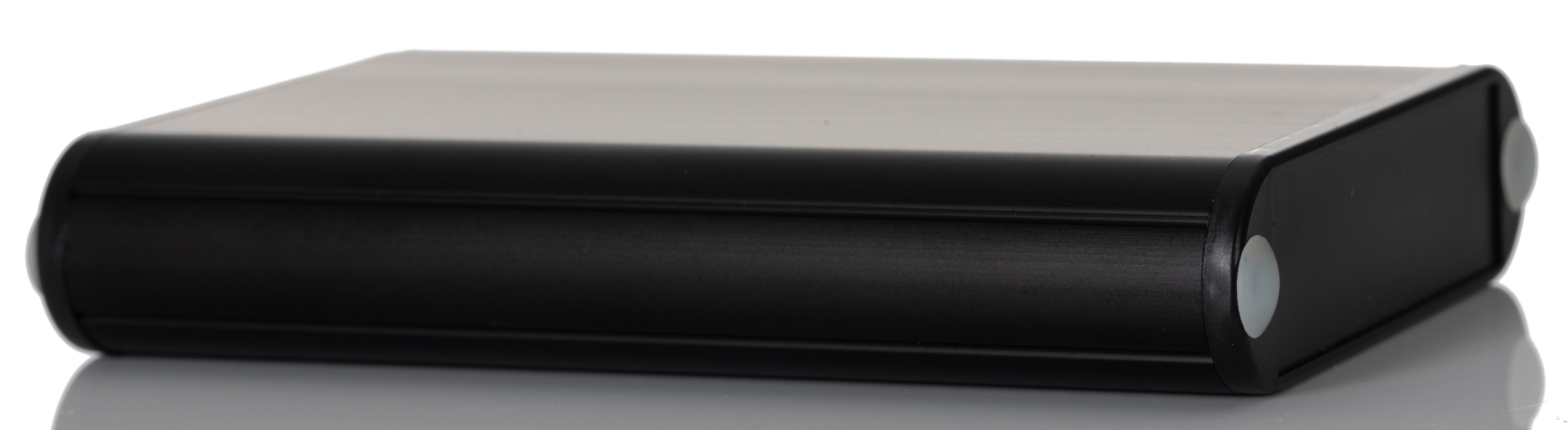 Hammond 1455 Series Black Aluminium Enclosure, IP54, Black Lid, 101 x 72 x 19mm