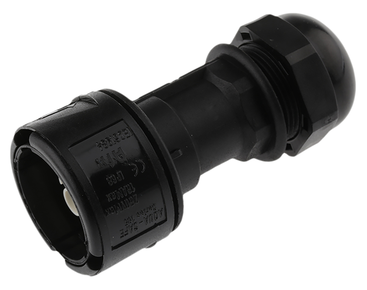 ABB 3 Pole IP68 Rating Cable Mount Male Mains Inline Connector Rated At 16A