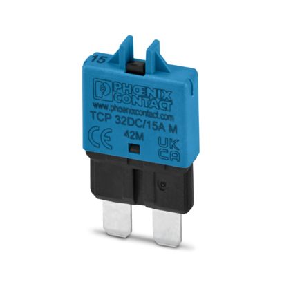 Phoenix Contact Thermal Circuit Breaker -  Single Pole 32V dc Voltage Rating Base Mounting, 15A Current Rating