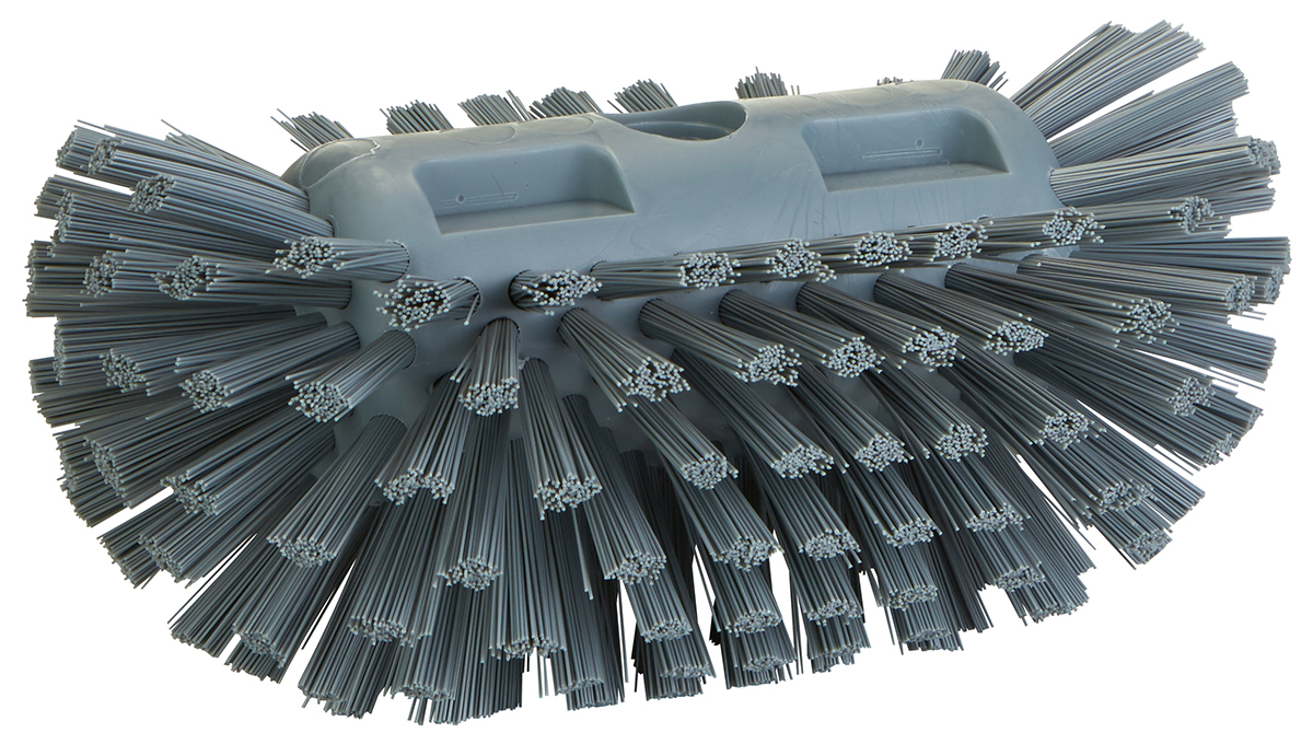 Vikan Hard Bristle Grey Scrubbing Brush, 40mm bristle length, PET bristle material
