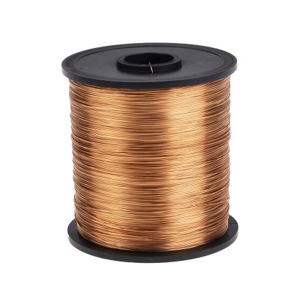 RS PRO 0.5mm Enamelled Copper Wire, 24 AWG 286m Reel