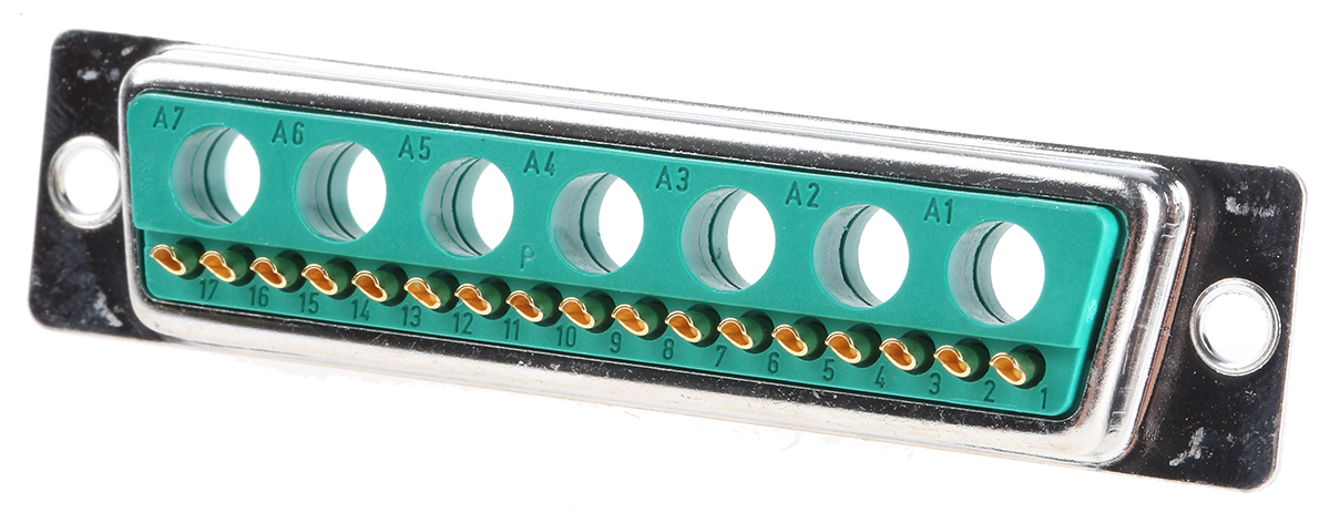 FCT from Molex FM 24 Way Panel Mount D-sub Connector Plug