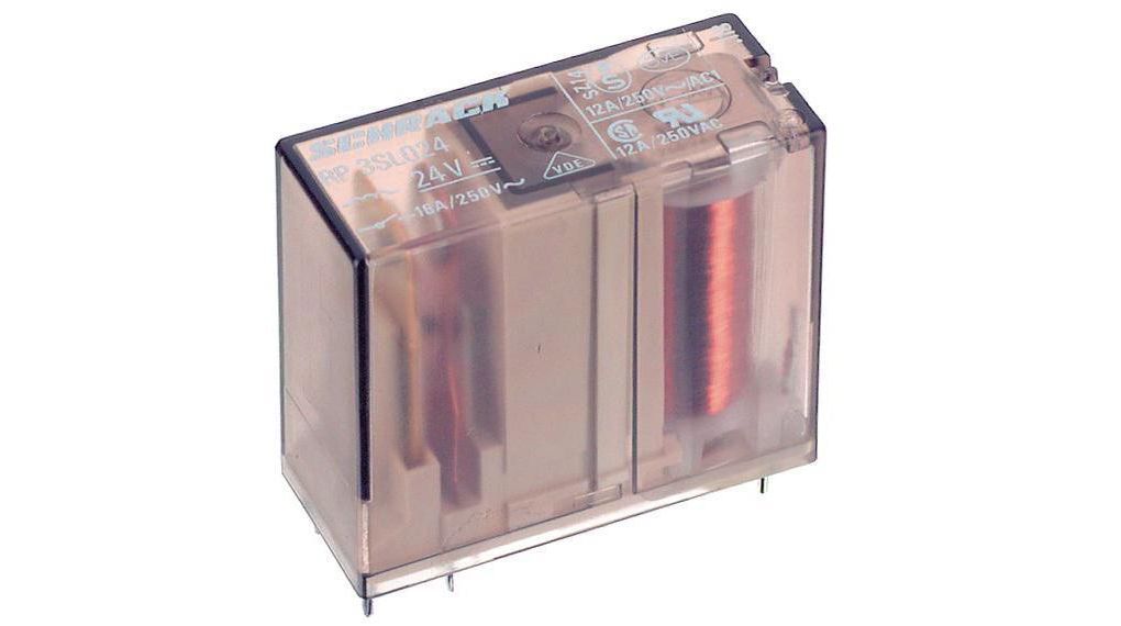 TE Connectivity RP Series Electromechanical Interface Relay, PCB Mount, 24V dc Coil, SPDT, 1-Pole, 12A Load