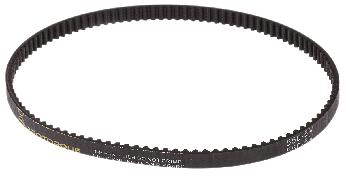 RS PRO Timing Belt, 110 Teeth, 550mm Length, 9mm Width