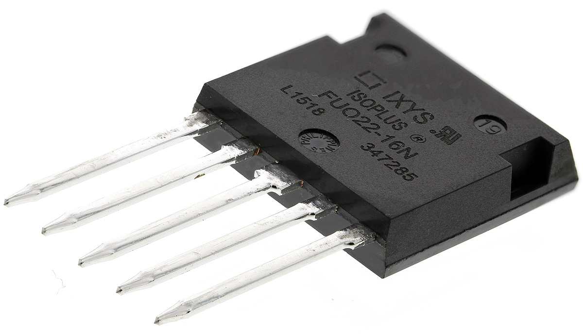 IXYS Bridge Rectifier, 28A, 1600V, 3-phase, 5-Pin