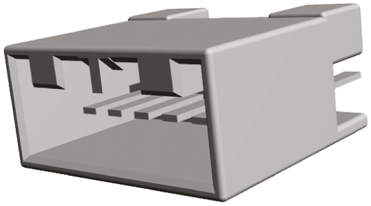 TE Connectivity MULTILOCK 070 Series Straight Through Hole Mount PCB Socket, 6-Contact, 1-Row, 3.5mm Pitch, Solder