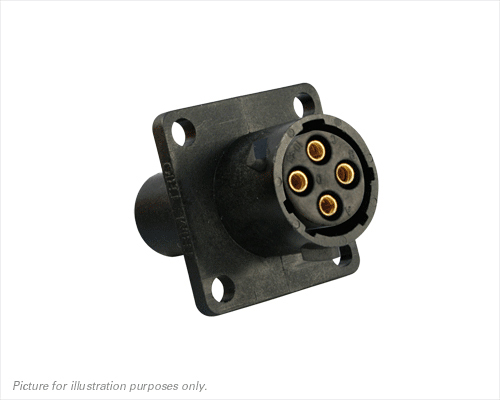Souriau Sunbank by Eaton Circular Connector, 4 Contacts, Flange, Standard Connector, Plug, Female, IP68, IP69K, UTS