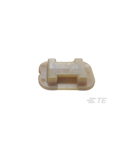 TE Connectivity Self Adhesive Beige Cable Tie Mount