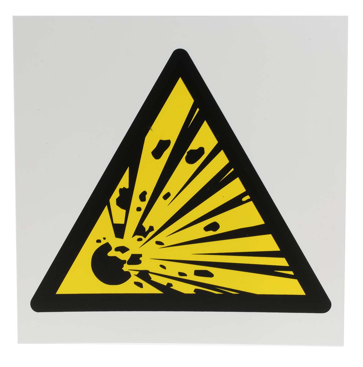RS PRO Hazardous Substances Hazard Warning Sign