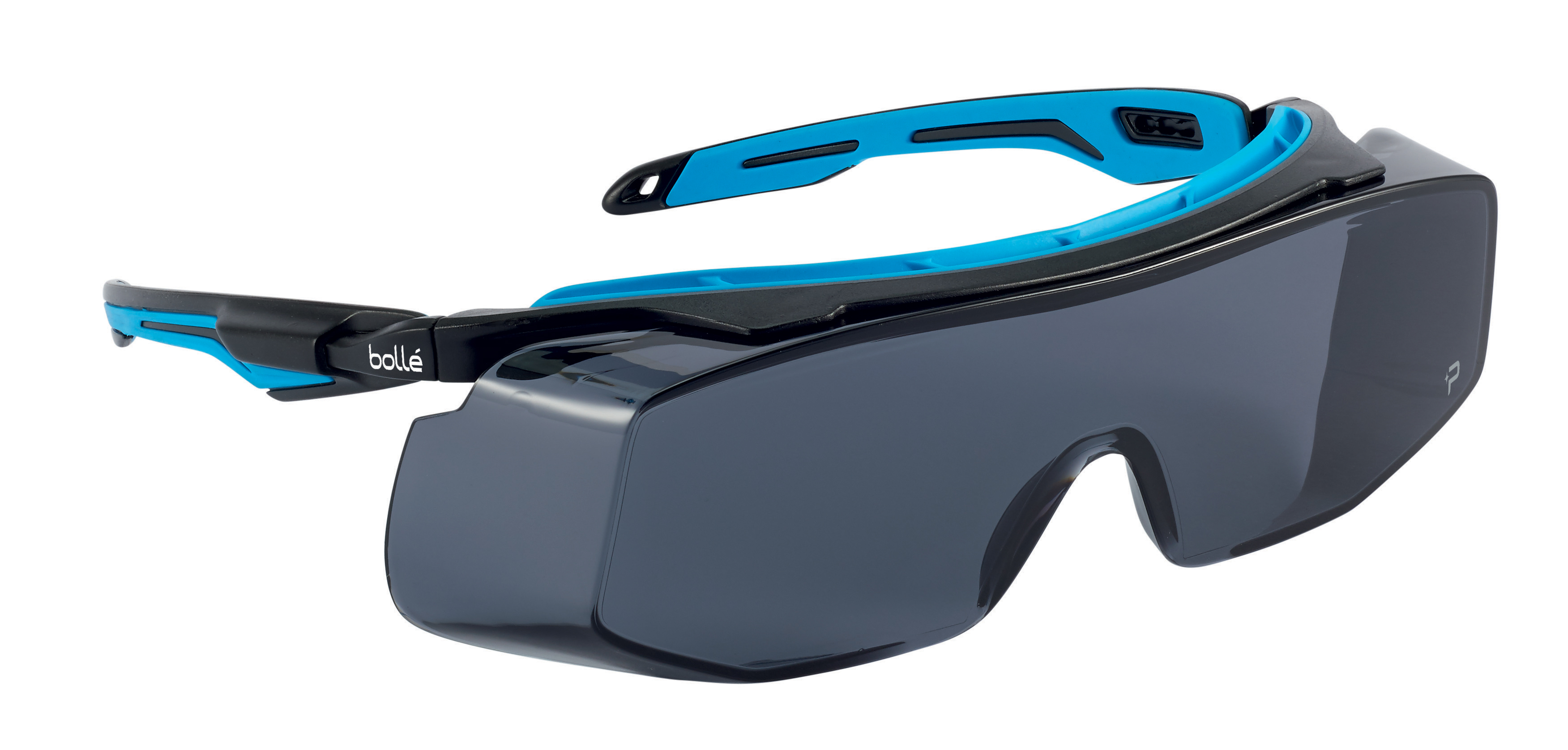 Bolle Safety TRYON OTG Anti-Mist Safety Glasses, Smoke PC Lens