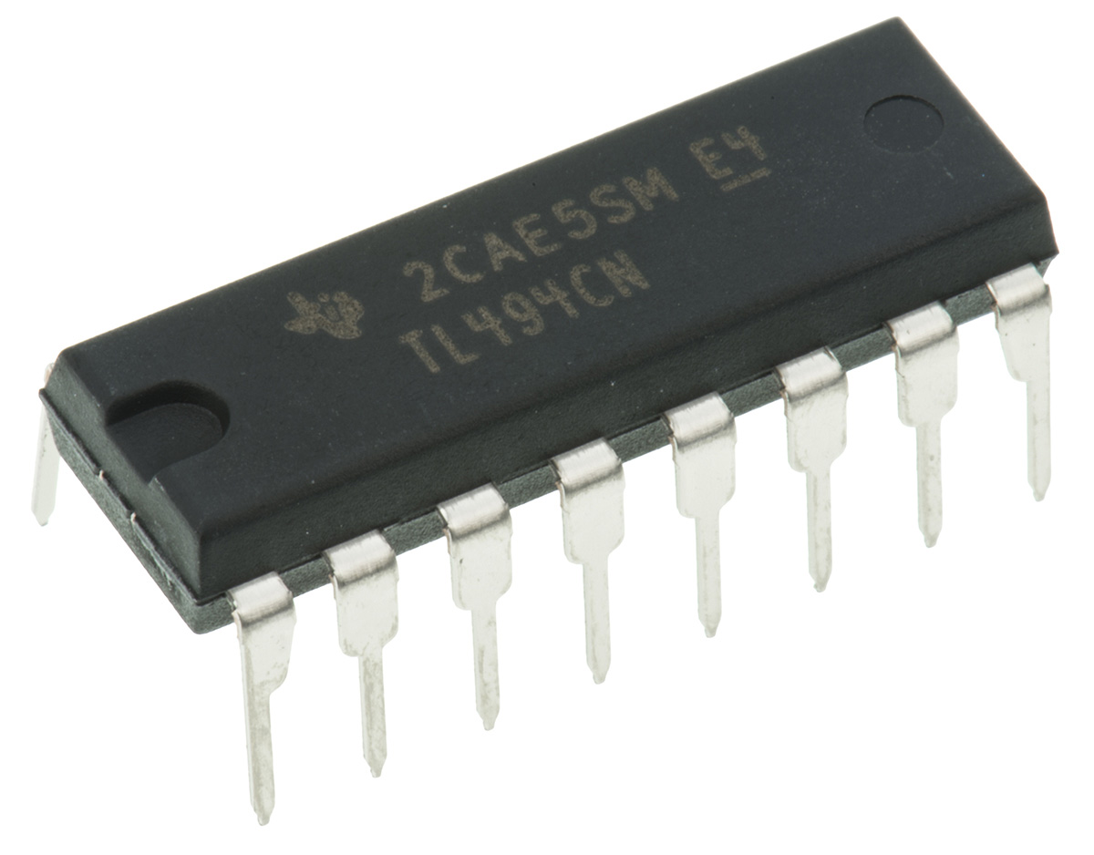 Texas Instruments TL494CN, PWM Controller, 40 V, 300 kHz 16-Pin, PDIP