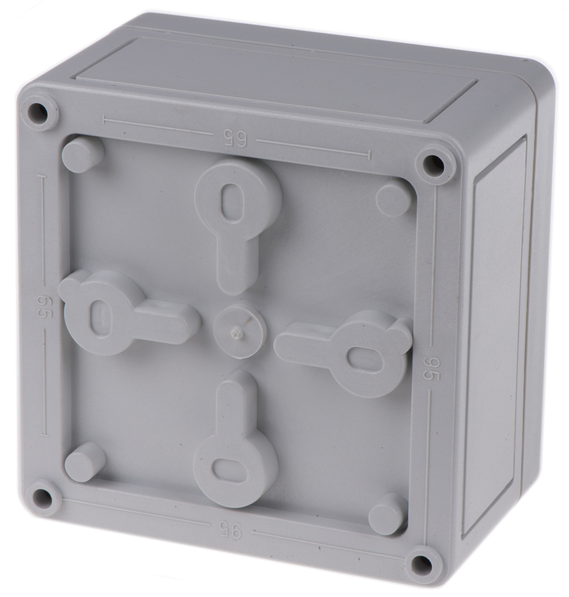 Spelsberg TK PC Series Grey Polycarbonate Enclosure, IP66, Grey Lid, 110 x 110 x 66mm
