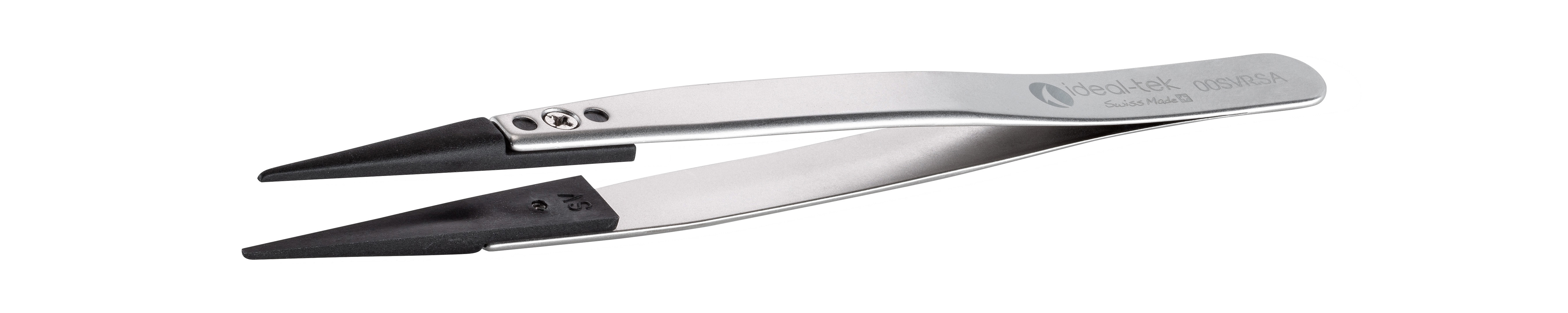 ideal-tek 130 mm, Stainless Steel, Straight, ESD Tweezers