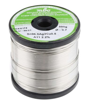 MBO Wire, 0.7 mm Lead Free Solder, 217 °C Melting Point