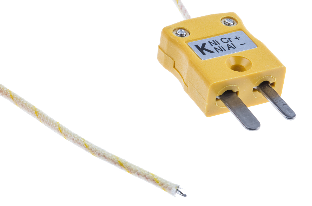 RS PRO Type K Exposed Junction Thermocouple 5m Length, 1/0.3mm Diameter → +350°C