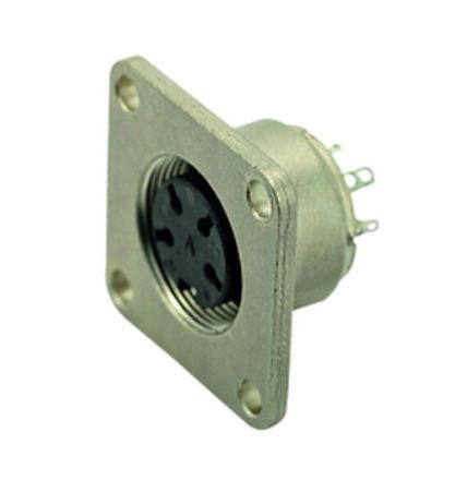 Amphenol Industrial, C091 3 Pole M16 Din, DIN EN 61076-2-106, 10A, 300 V IP67, Screw Coupling, Female, Panel Mount