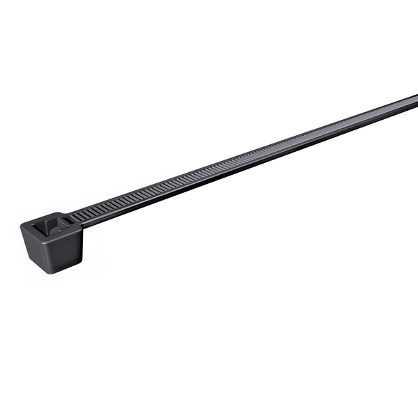 HellermannTyton Cable Tie, 245mm x 4.6 mm, Black Polyamide 6.6 (PA66), Pk-100