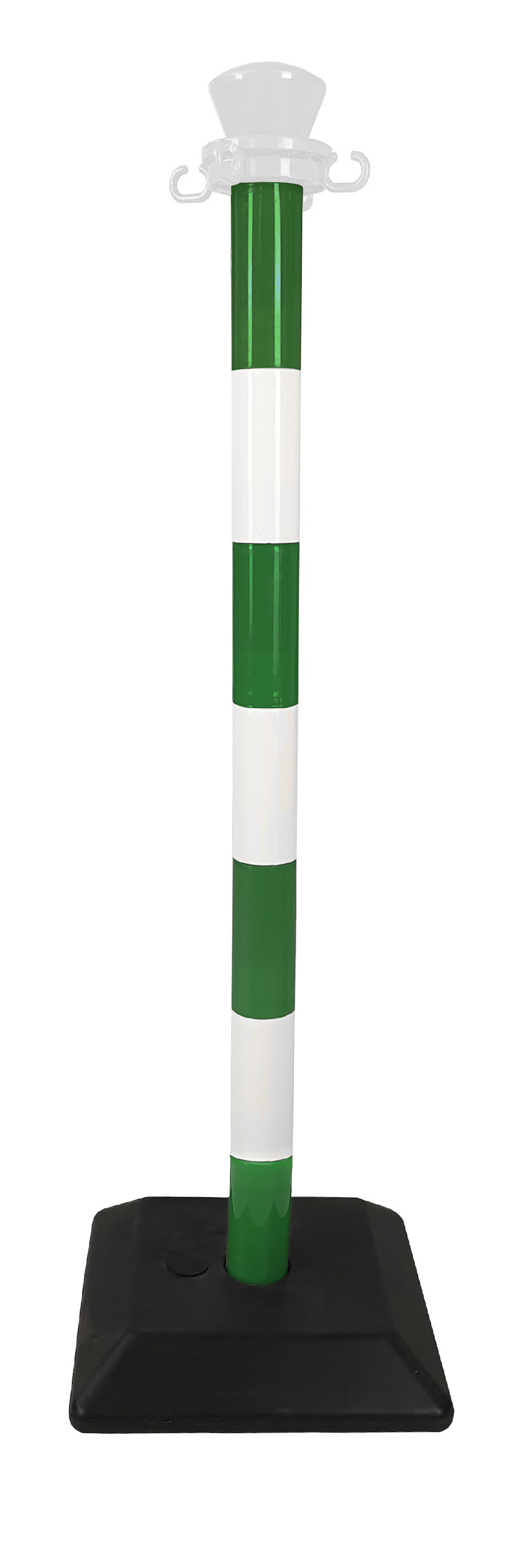 Viso Green, White Plastic Barrier Post