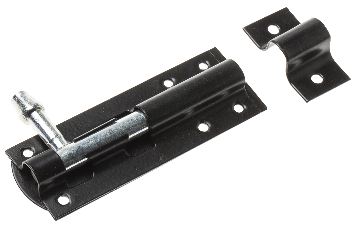 RS PRO Steel Epoxy Powder Coated Door Bolt, 110 x 38mm
