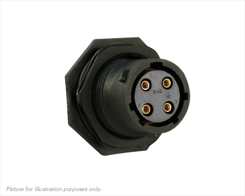 Souriau Sunbank by Eaton Circular Connector, 4 Contacts, Panel, Standard Connector, Plug, Female, IP68, IP69K, UTS