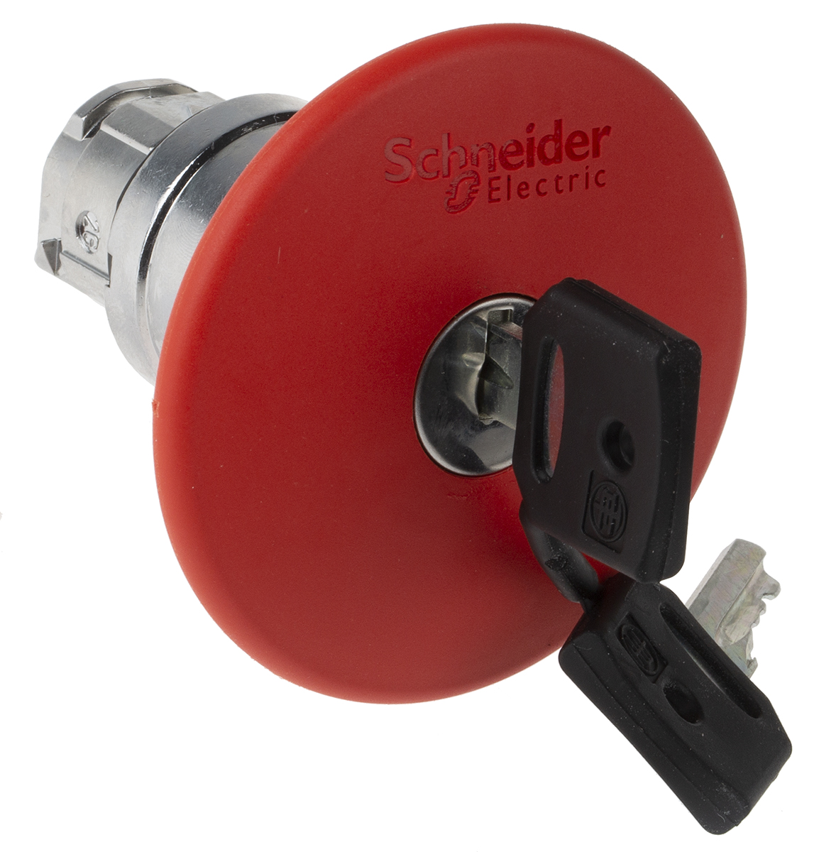 Schneider Electric Harmony Emergency Button, Key Reset, Red 60mm Mushroom Head